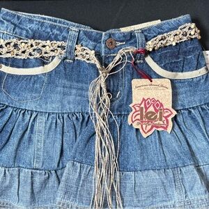 Lei Blue Denim Skirt